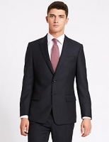 Marks and Spencer  Navy Herringbone Slim Fit 3 Piece Suit
