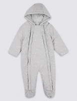 Marks and Spencer  Pure Cotton Printed Cord Pramsuit