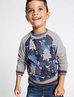 Marks and Spencer  Printed Sweatshirt (3 Months - 5 Years)