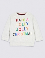 Marks and Spencer  Pure Cotton Christmas Sweatshirt