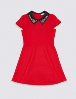 Marks and Spencer  Embellished Collar Dress (3-14 Years)