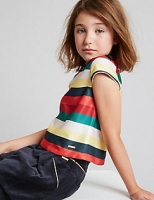 Marks and Spencer  Striped Crew Neck Top (3-14 Years)