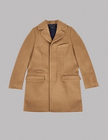 Marks and Spencer  Collared Neck Coat with Wool (3-14 Years)