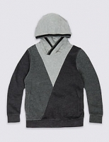 Marks and Spencer  Cotton Rich Cowl Neck Hooded Top (3-14 Years)