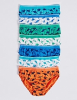 Marks and Spencer  7 Pack Pure Cotton All Over Print Briefs (18 Months - 8 Year