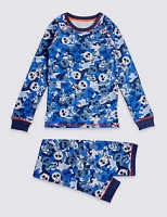 Marks and Spencer  Cotton Blend All Over Print Thermal Set (18 Months - 16 Year