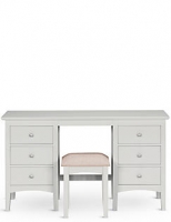 Marks and Spencer  Hastings Grey Dressing Table & Stool Set