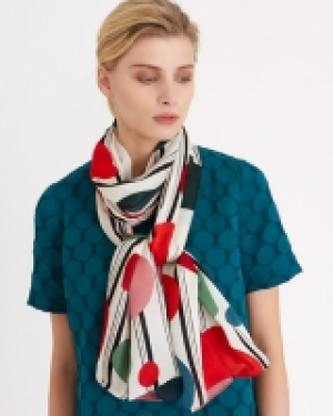 Carolyn Donnelly The Edit Spot Silk Scarf