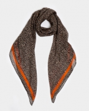 Paul Costelloe Living Studio Leopard Stripe Silk Scarf