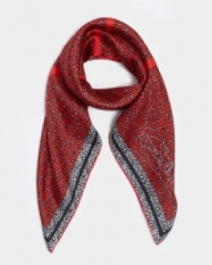 Paul Costelloe Living Studio Red Squares Scarf