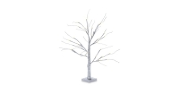 LED Tabletop Light Up Silver Tree