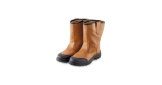 Aldi  Workwear Tan Safety Rigger Boots