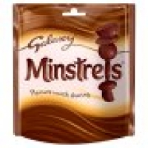 Tesco  Galaxy Minstrels Pouch 118G