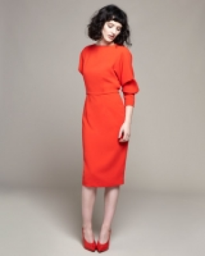 Lennon Courtney at Dunnes Stores Red Batwing Dress