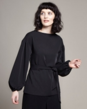 Lennon Courtney at Dunnes Stores Tie Front Top