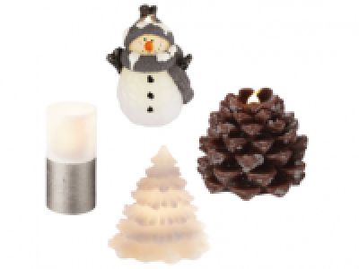 MELINERA LED Real Wax Candle Figurines