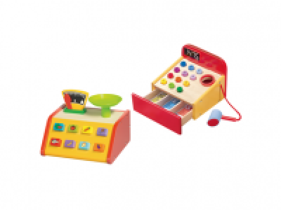 PLAYTIVE JUNIOR&reg; Wooden Grocer Till/Toy Scales