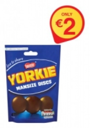 YORKIE Man Size Discs Pouch 120g ONLY 2