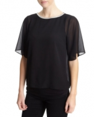 Contrast Trim Double Layer Top