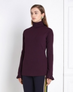 Joanne Hynes Burgundy Funnel Neck