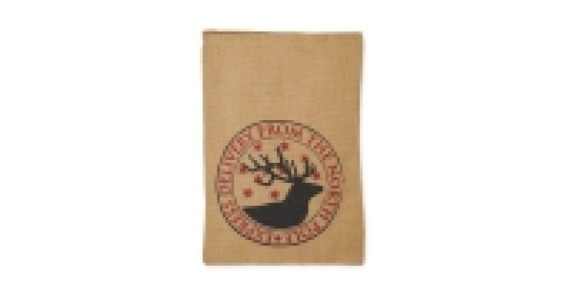 North Pole Jute Gift Sack