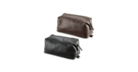 Avenue Mens Leather Washbag