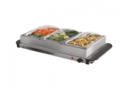 ELEGENTO 200W Three Tray Buffet Server