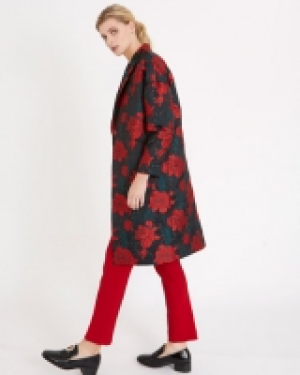 Carolyn Donnelly The Edit Rose Jacquard Coat