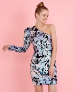 Savida One Shoulder Sequin Dress