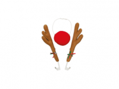 42cm Reindeer Antlers < Nose for Car
