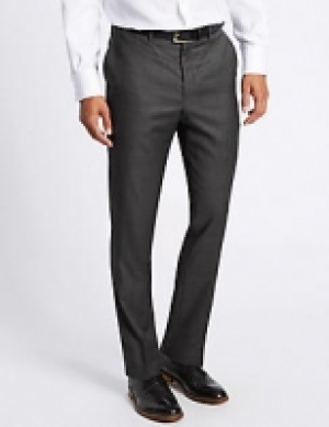 Tailored Fit Pure Wool Textured Trousers 135.00 €