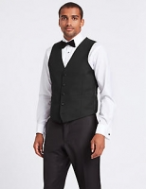Black Slim Fit Dinner Waistcoat 60.00 €