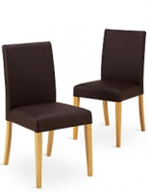Set of 2 Tromso Faux Leather Dining Chairs 259.00 €