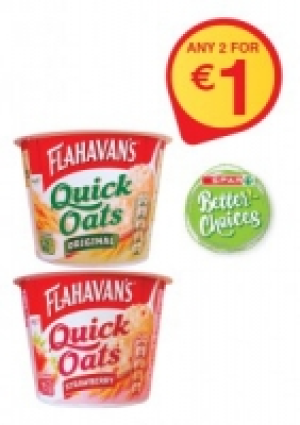 FLAHAVANS Quick Oats Pot Original / Strawberry 44g / 46g ANY
