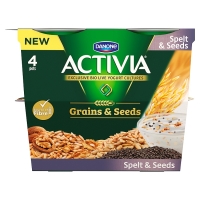 SuperValu  Activia Grains & Seeds Spelt & Popp