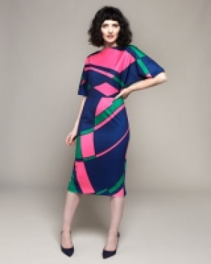 Lennon Courtney at Dunnes Stores Blue Multi Print Dress