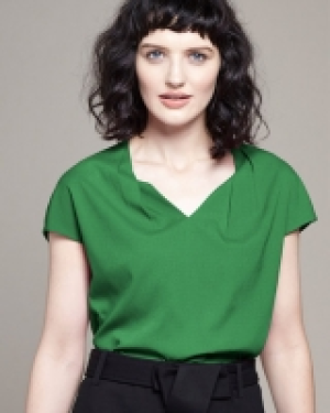 Lennon Courtney at Dunnes Stores Green V-Neck Top
