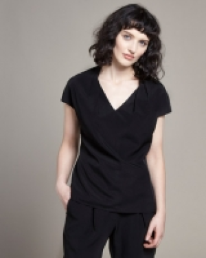 Lennon Courtney at Dunnes Stores Black V-Neck Top