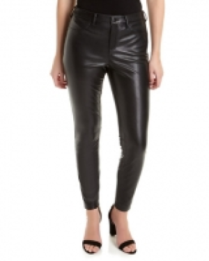 Holly PU High Rise Jeans