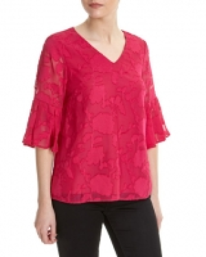 V-Neck Burnout Top