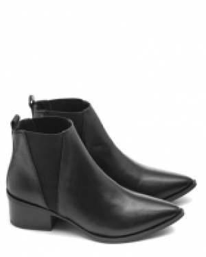 Gallery Leather Point Toe Boots