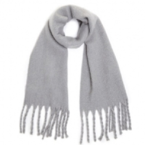 Grey Brushed Scarf