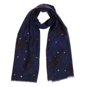 Star Foil Print Scarf