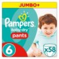 Tesco  Pampers Baby Dry Size 6 Jumbo Plus Pa
