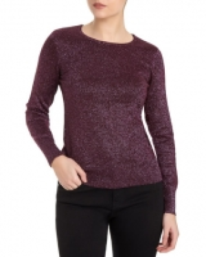 Metallic Crew-Neck Jumper