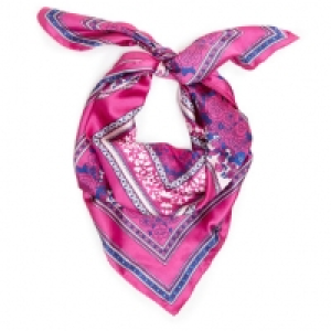 Small Polysatin Square Scarf