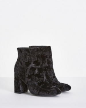 Savida Embossed Velvet Boots