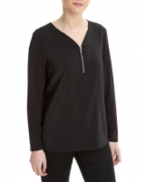 Collar Zip Top