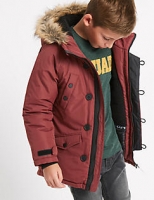 Marks and Spencer  Faux Fur Parka Jacket with Stormwear (3-14 Years)