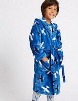 Marks and Spencer  Hooded Dressing Gown with Belt (1-16 Years)